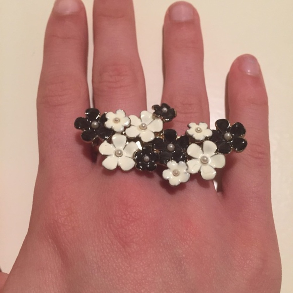 Floral Double Ring